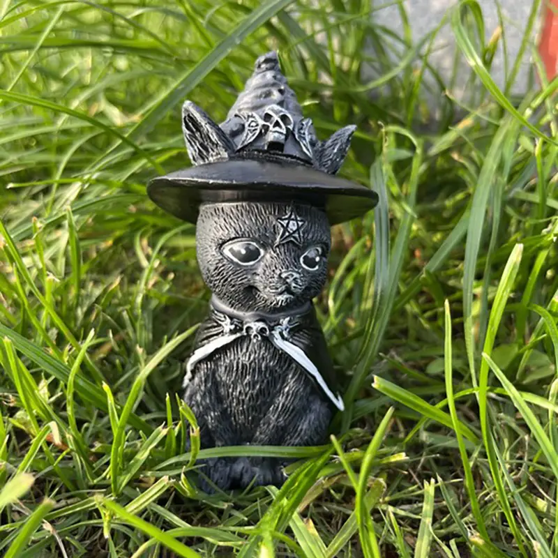 Witch Cat Altar Guardian