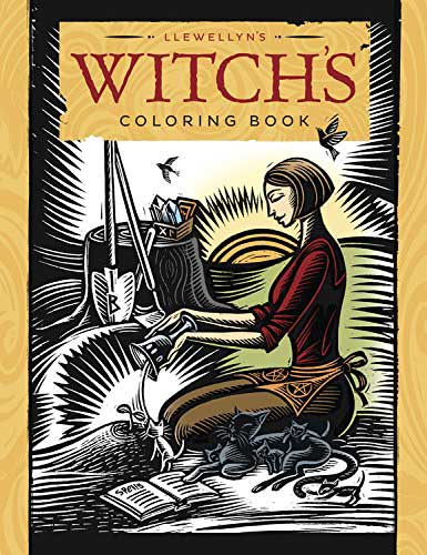 Witch's coloring book by Llewellyn