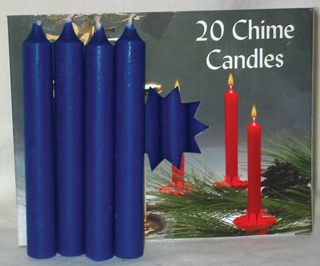 Dark Blue Chime Candle 20 pack