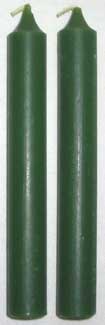 Dark Green Chime Candle 20 pack