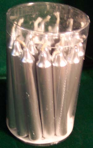 Silver Chime Candle 20 pack