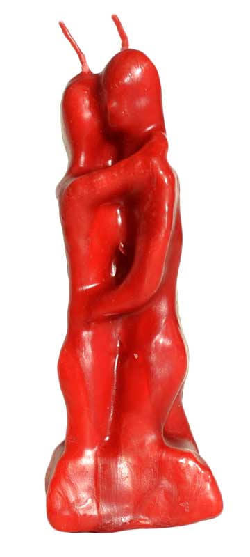 6" Lovers red candle