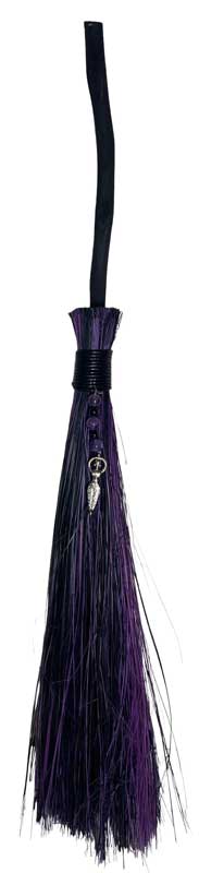 21+" Goddess Black & Purple broom