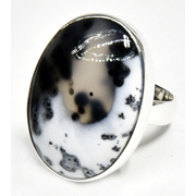 size 8 Dendritic Opal ring
