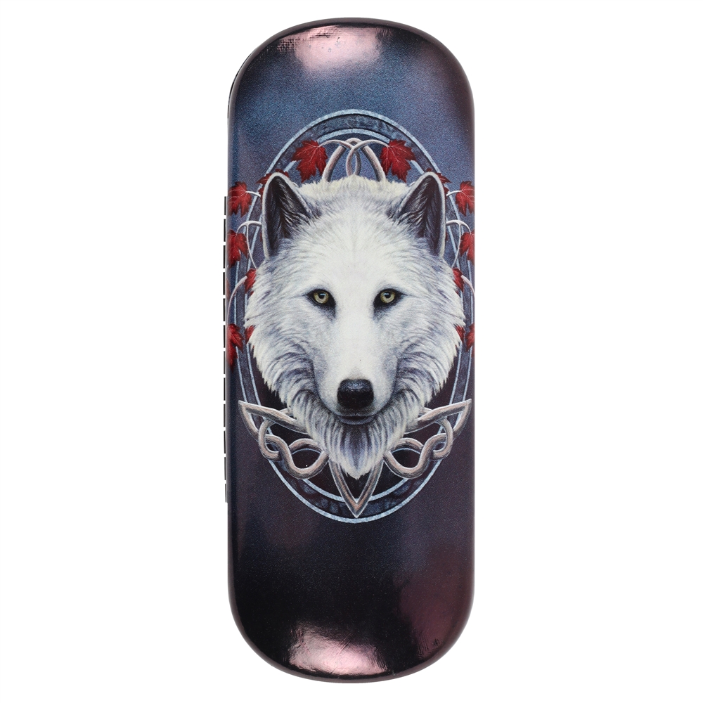 Guardian of the Fall (Wolf) Eye Glass Case by Lisa Parker