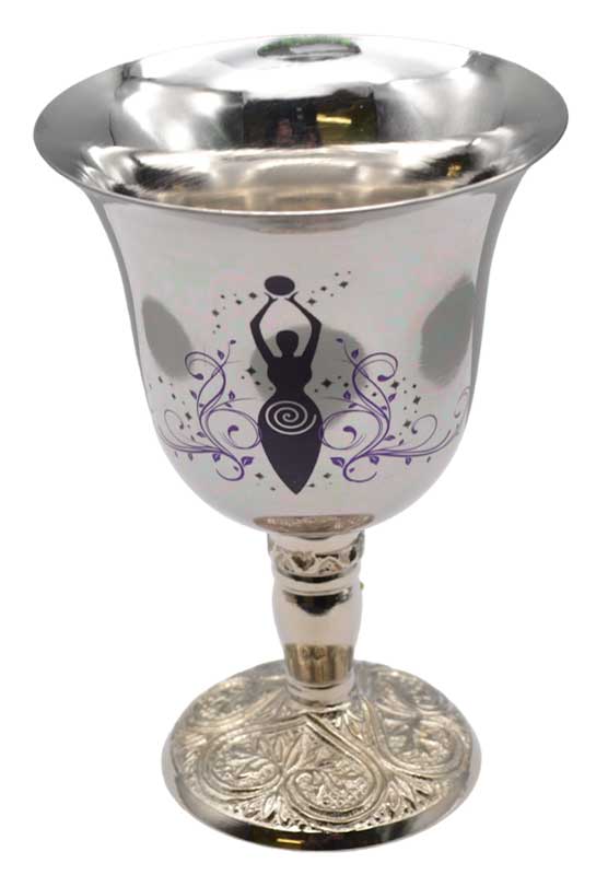 4 3/4" Goddess of Earth chalice stainless steel