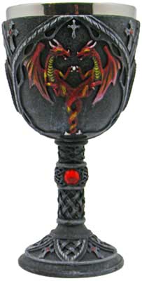 7" Red Dragon Chalice