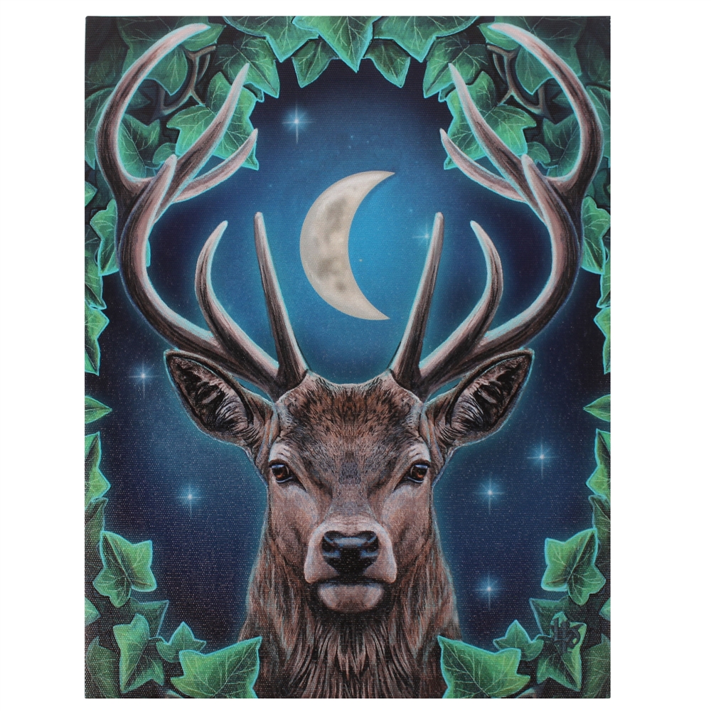 Emperor Stag Canvas Art Print by Lisa Parker