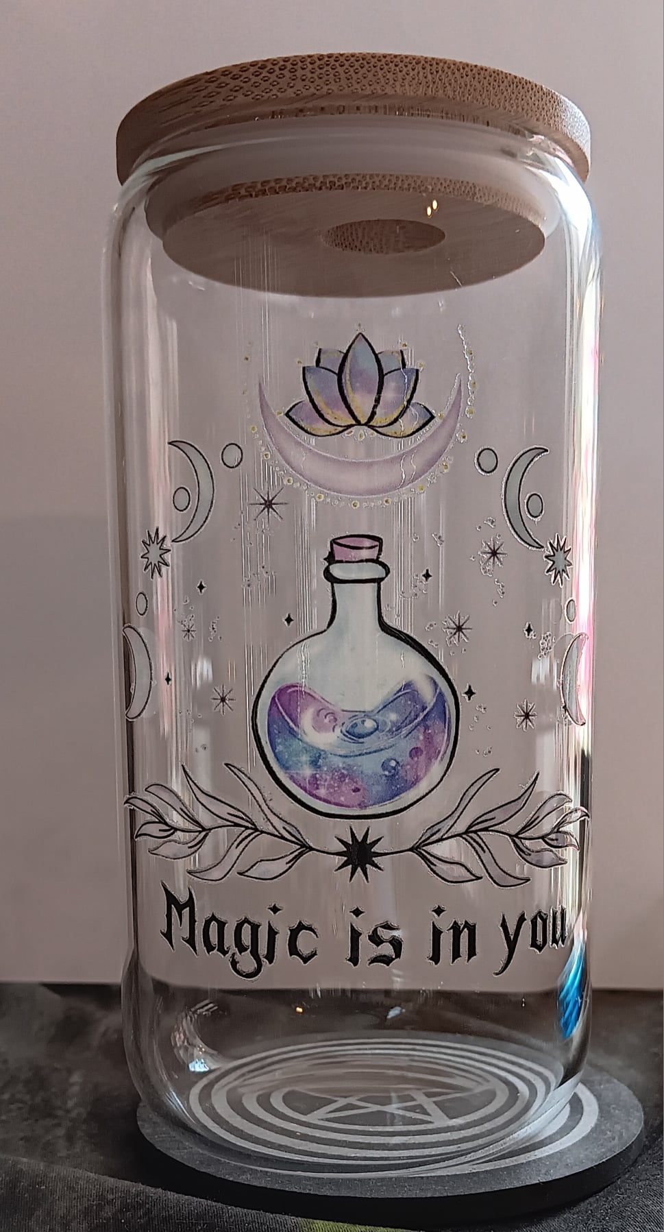 The Magick is Within you Glass Tumbler