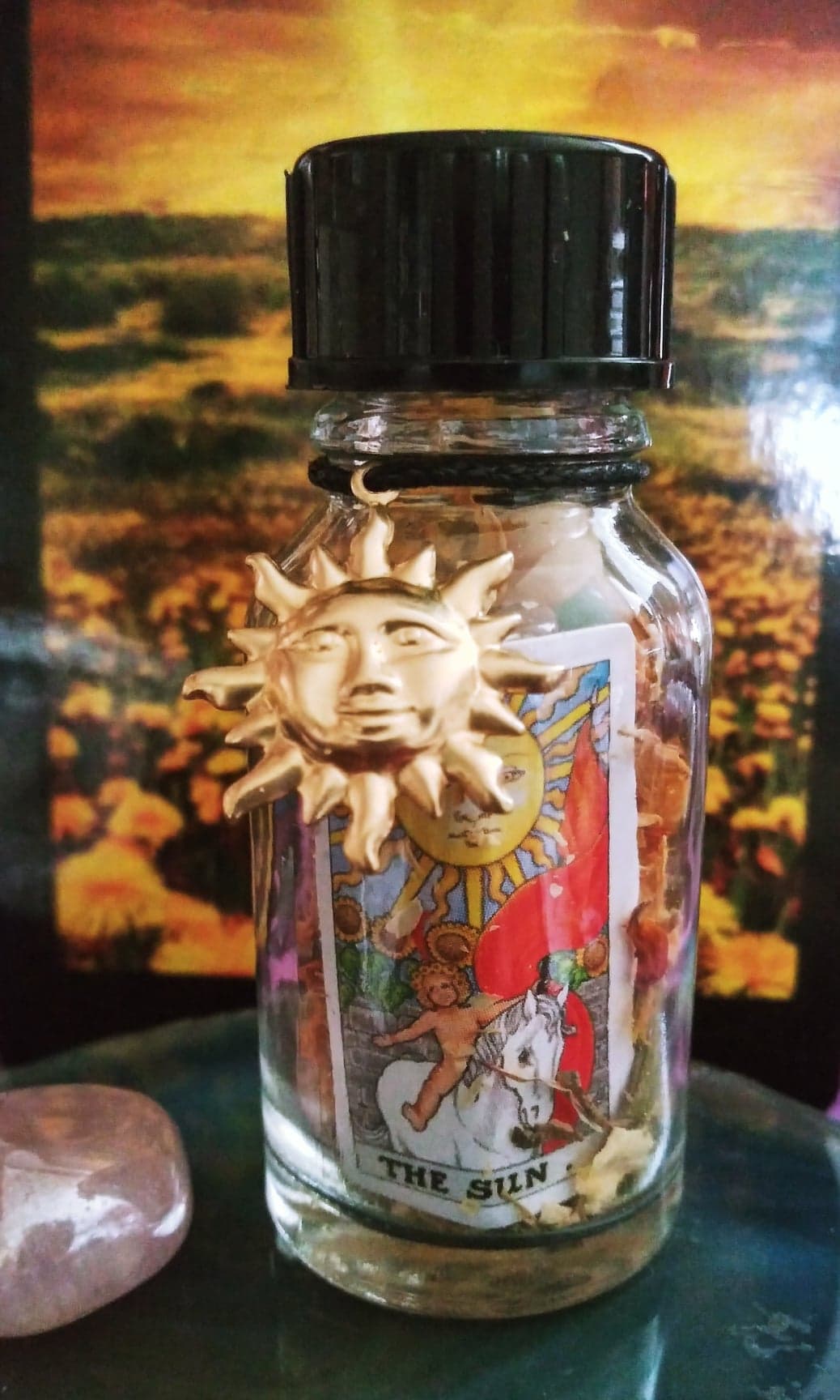 The Sun Tarot Mini Spell Jar - Click Image to Close