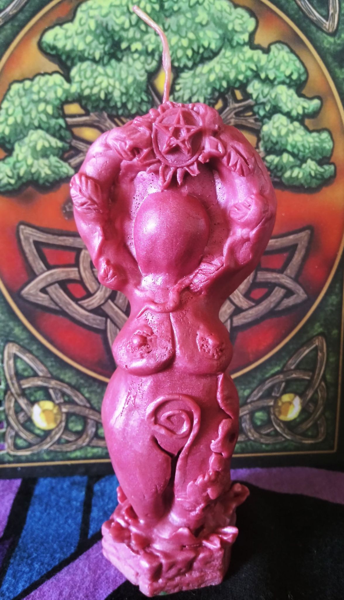 Goddess Worship Ritual Candle #7 - Click Image to Close