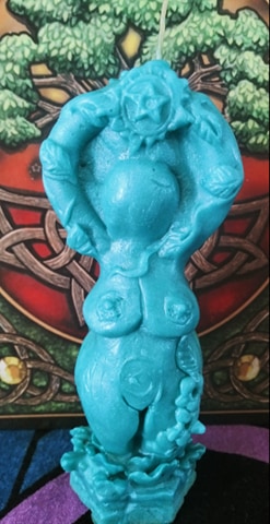 Goddess Worship Ritual Candle #13 - Click Image to Close
