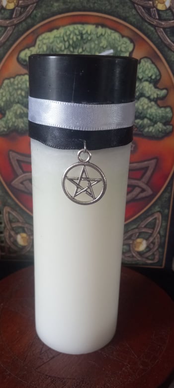 Sacred Circle Protection Spell Pillar - Click Image to Close