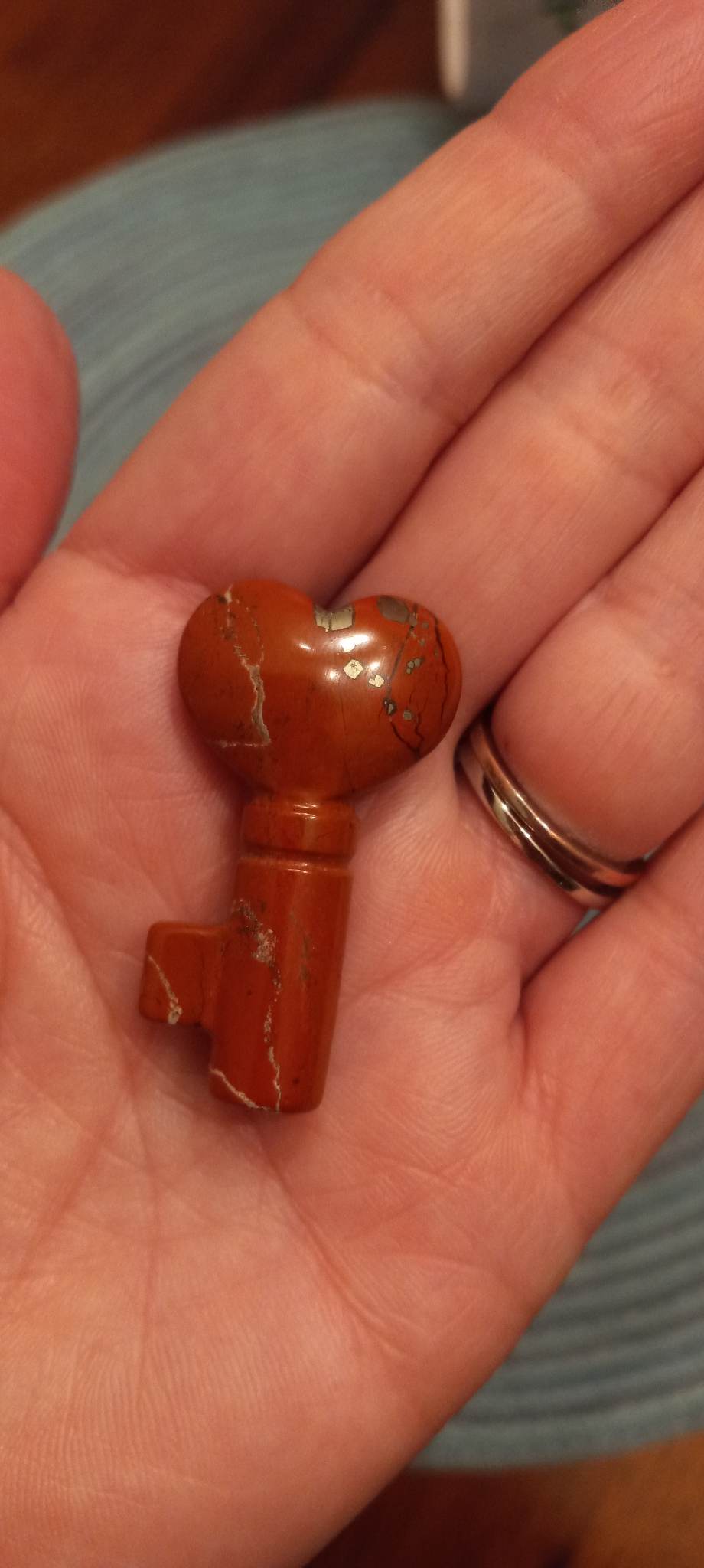 Red Jasper Heart Hey Crystal - Click Image to Close
