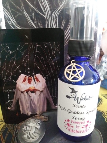 Wicked Scents Triple Goddess Spiritual Spray 2 oz spray bottle - Click Image to Close