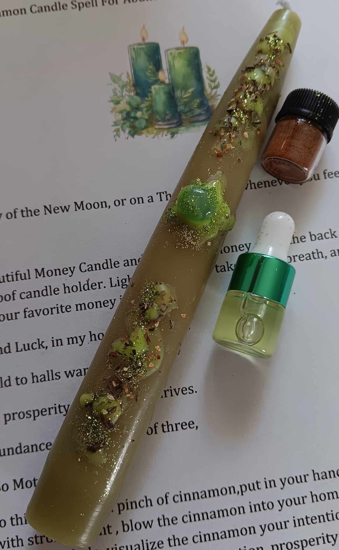 Enchanted Money Candle Spell Kit - Click Image to Close
