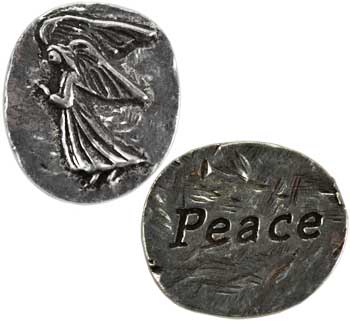 Peace Angel Pocket Stone - Click Image to Close