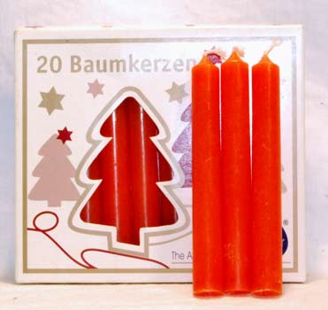 Orange Chime Candle 20 pack - Click Image to Close