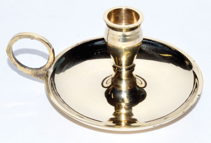 Brass chime candle holder - Click Image to Close