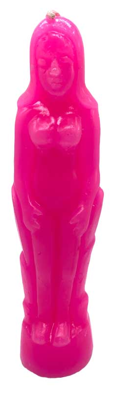 Pink Female candle - Click Image to Close
