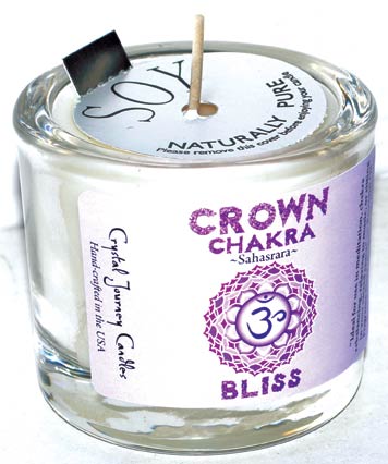 Crown chakra soy votive candle - Click Image to Close