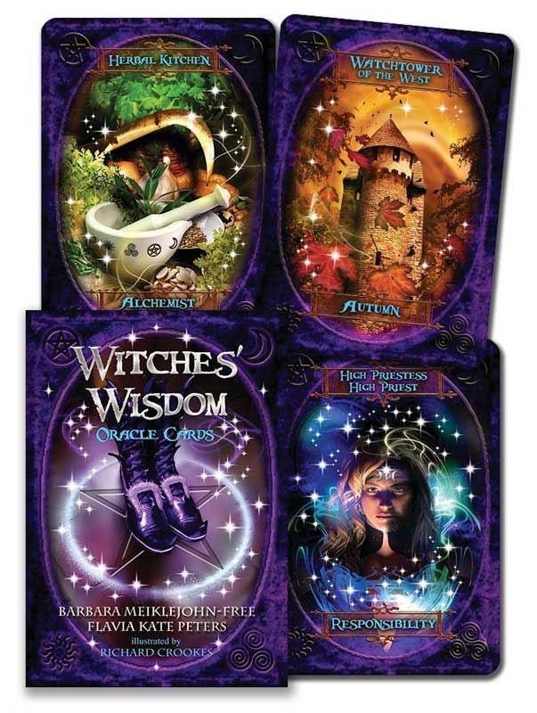 Witches' Wisdom oracle by Meiklejohn-Free & Peters - Click Image to Close