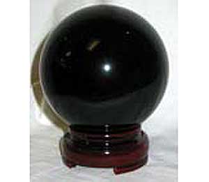 50 mm Black Crystal Ball - Click Image to Close