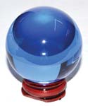 50 mm Blue Crystal Ball - Click Image to Close