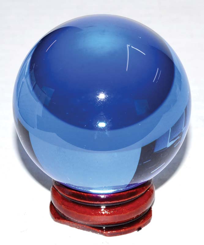 80 mm Blue Crystal Ball - Click Image to Close
