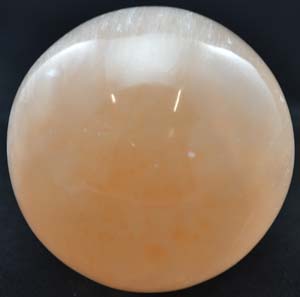 3" Orange Selenite Crystal Ball - Click Image to Close