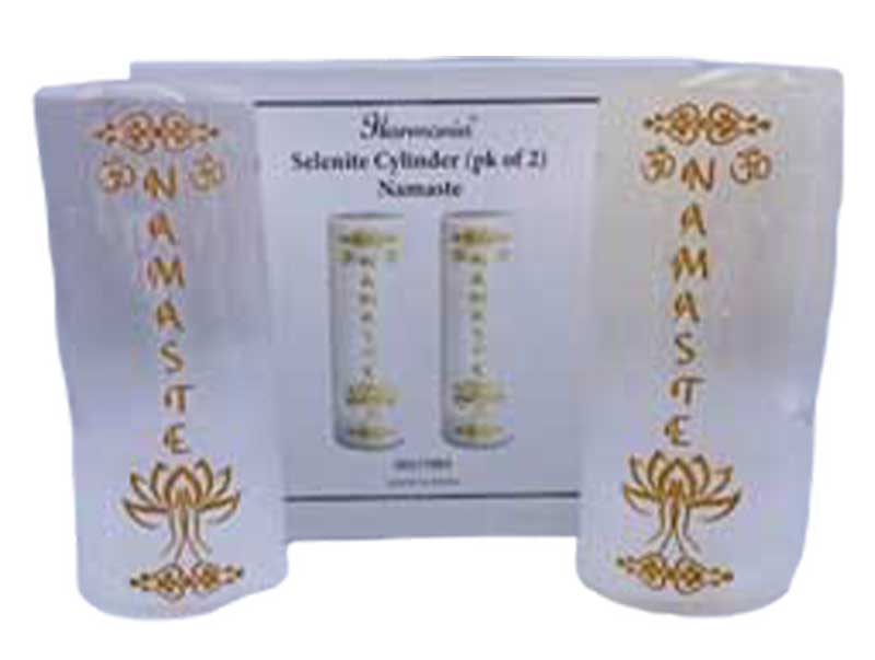 Namaste Selenite harmonizer (set of 2) - Click Image to Close