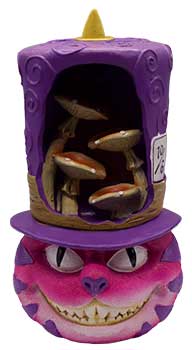 6 3/4" Cheshire Cat back flow incense burner - Click Image to Close