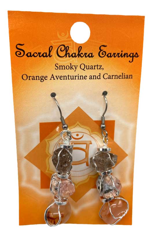 Sacral chakra earrings - Click Image to Close