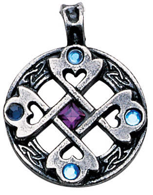 Celtic Cross Heart Pendant for True & Happy Friendship - Click Image to Close