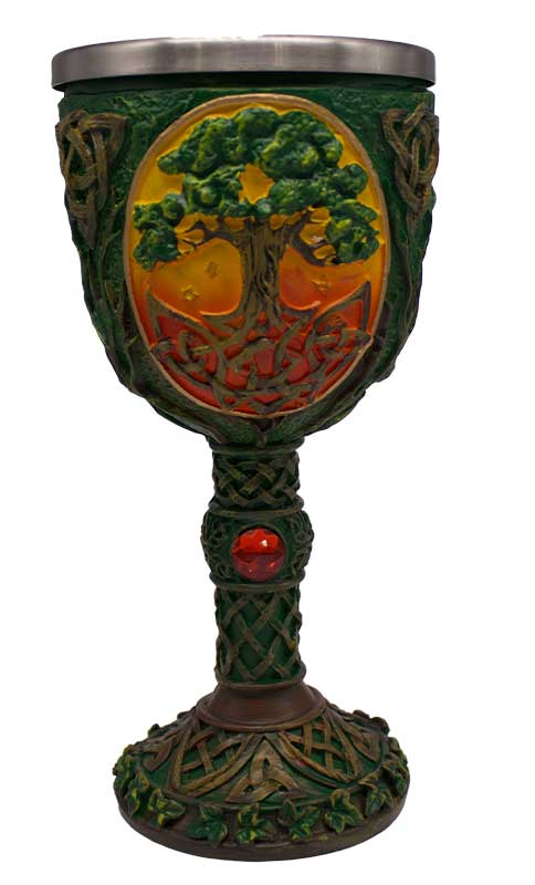 Tree of Life chalice 7 1/4" - Click Image to Close