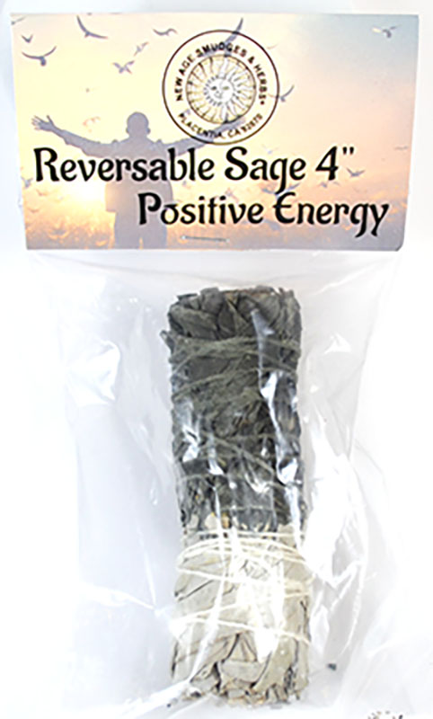 4" Positive Energy reversable smudge stick - Click Image to Close