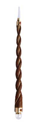 Twisted Rose Wood Healing Wand - Click Image to Close