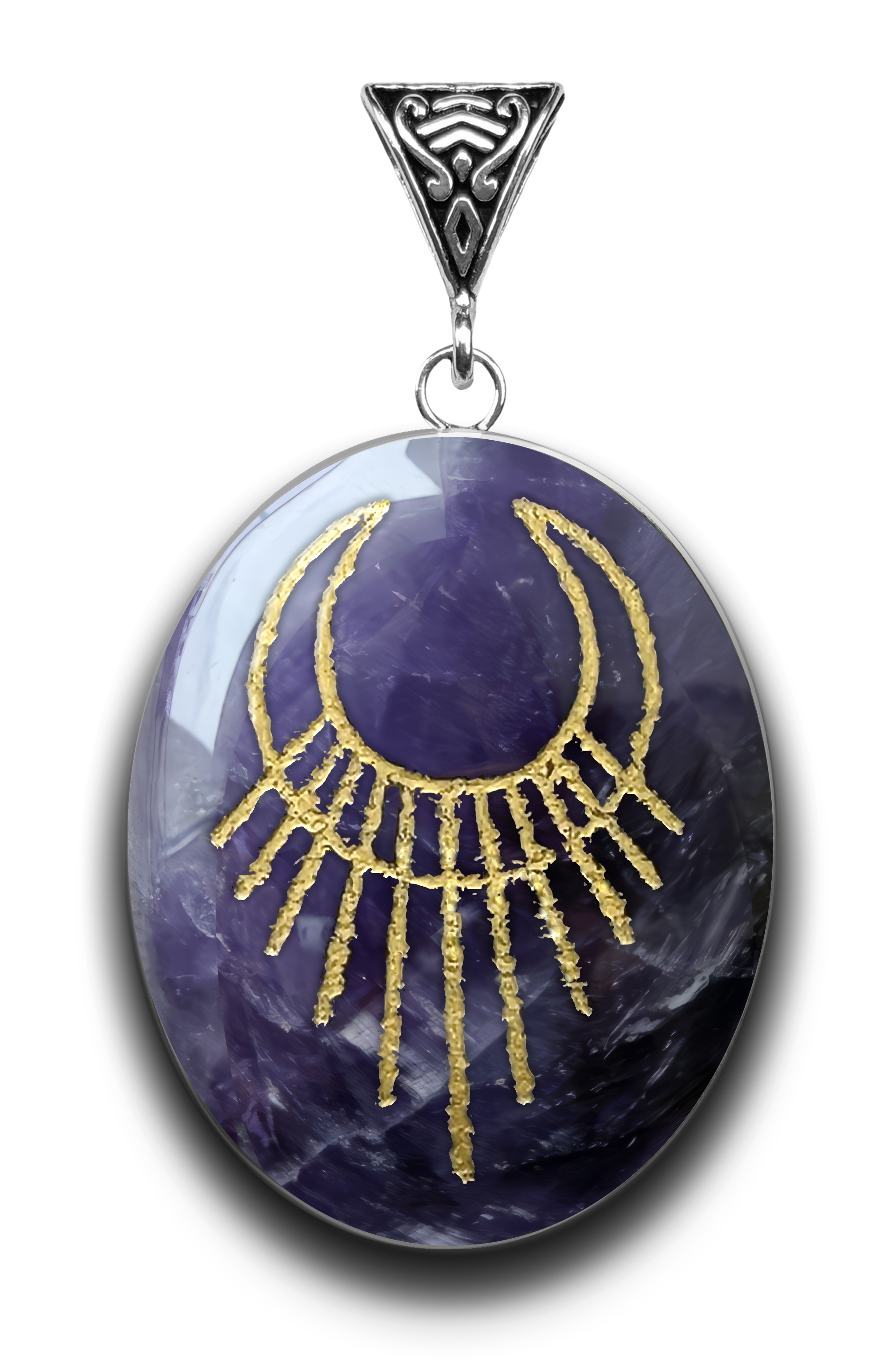 RISING WOMAN ON AMETHYST FOR ALCHEMY - Click Image to Close