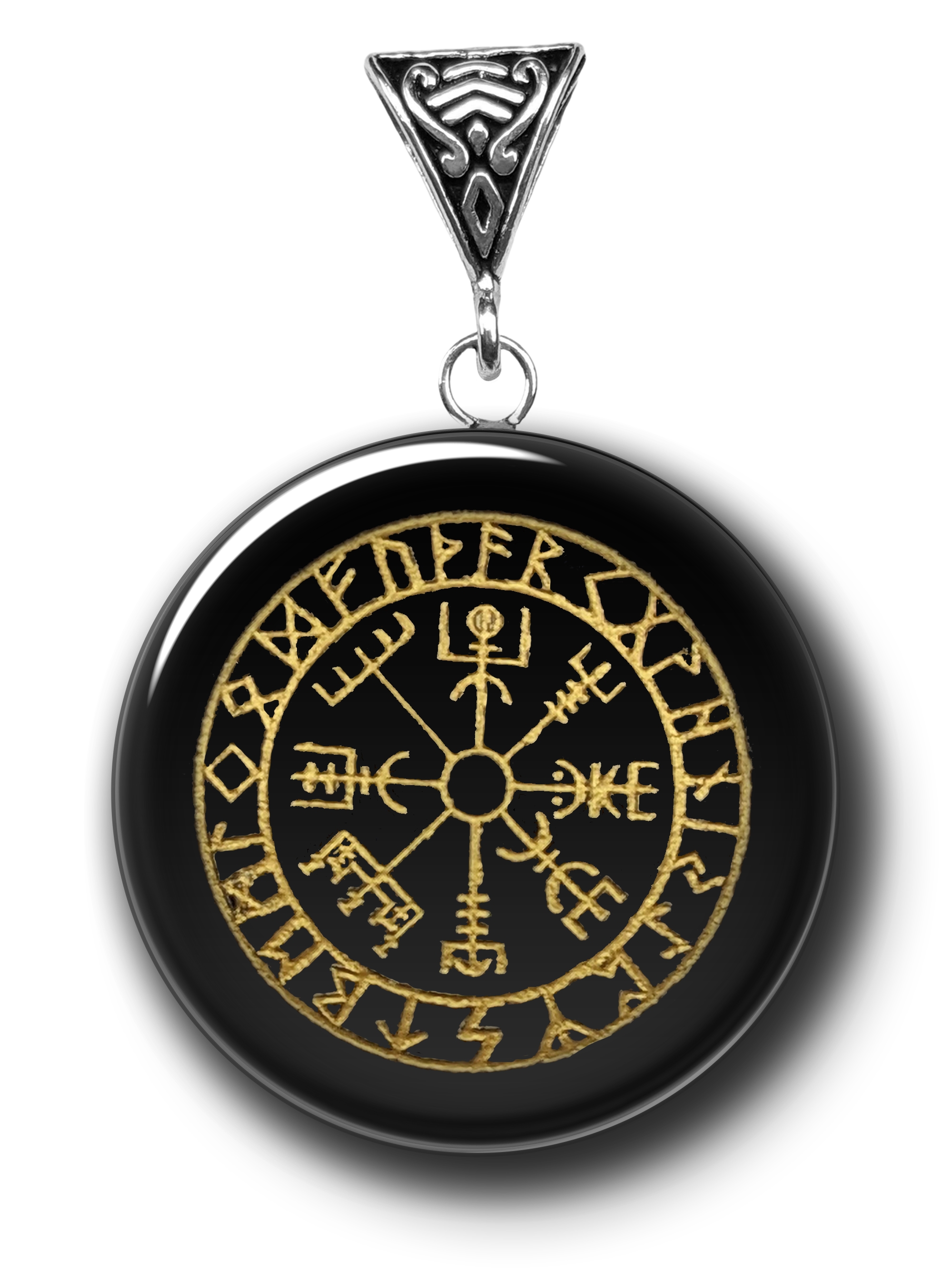 VEGVISIR ON OBSIDIAN FOR DIRECTION - Click Image to Close