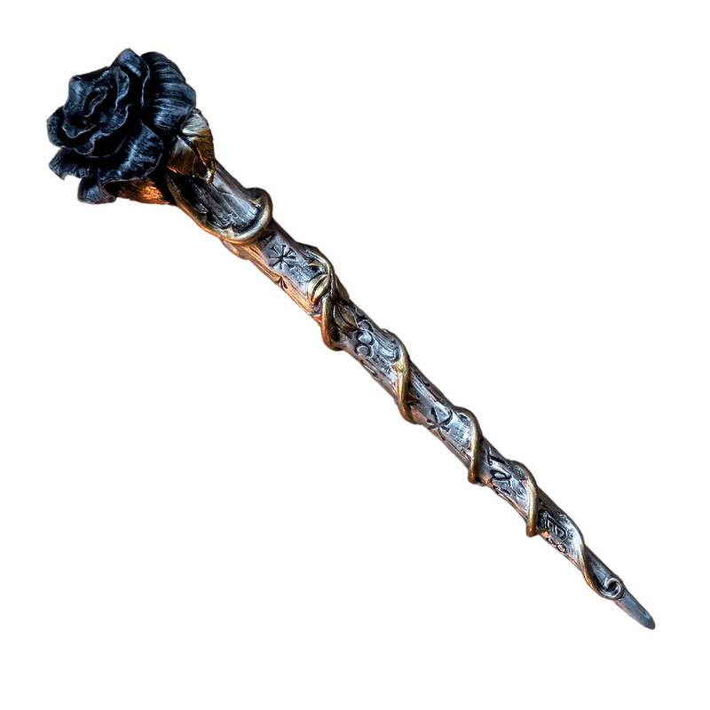 Black Rose Wand - Click Image to Close